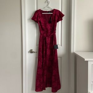 Lulu’s wine red midi dress